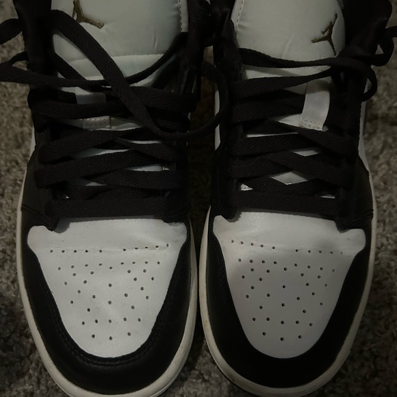 Jordan Black and White Sneakers - Picture 1 of 5